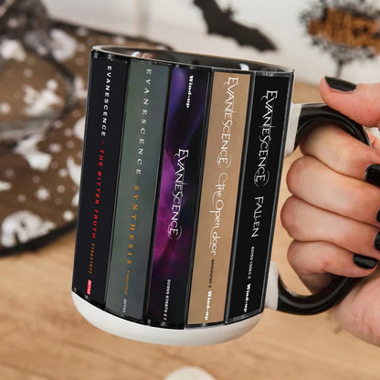 Evanescence Albums Cassette Collection Retro Accent Mug