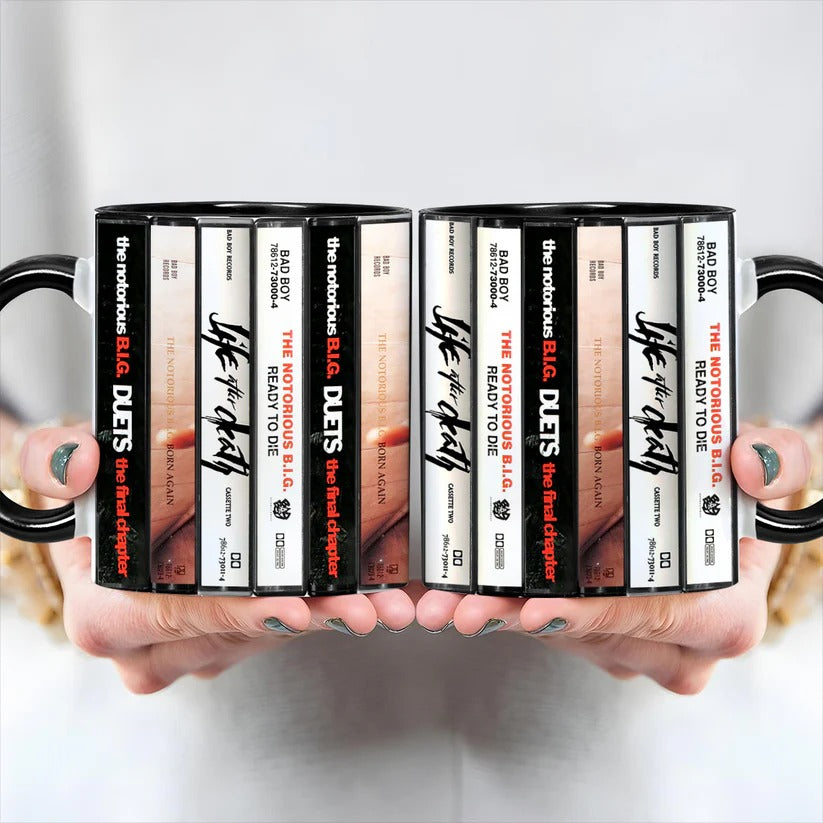 The Notorious B.I.G. Albums Cassette Retro Accent Mug