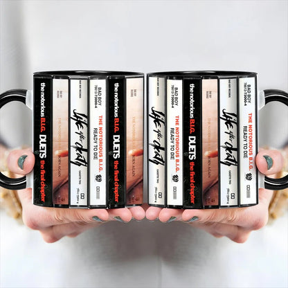 The Notorious B.I.G. Albums Cassette Retro Accent Mug