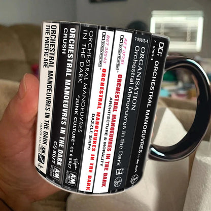 Orchestral Manoeuvres In The Dark Albums Cassette Collection Retro Accent Mug