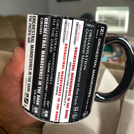 Orchestral Manoeuvres In The Dark Albums Cassette Collection Retro Accent Mug