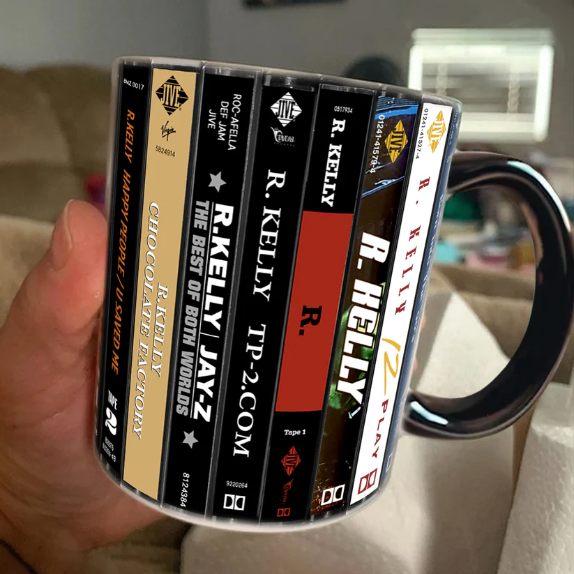 R. Kelly Albums Cassette Collection Retro Accent Mug