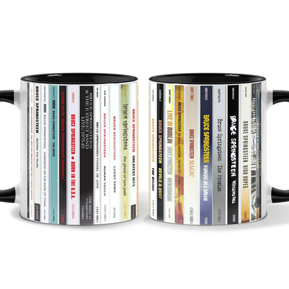 Bruce Springsteen CD Albums Collection Accent Mug