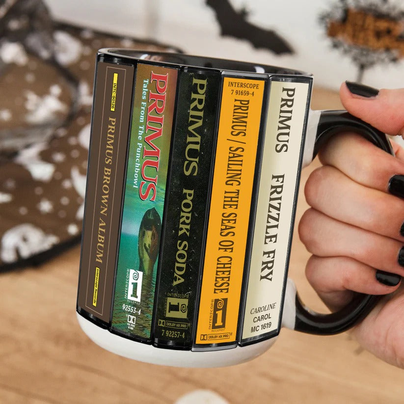 Primus Albums Cassette Collection Retro Accent Mug