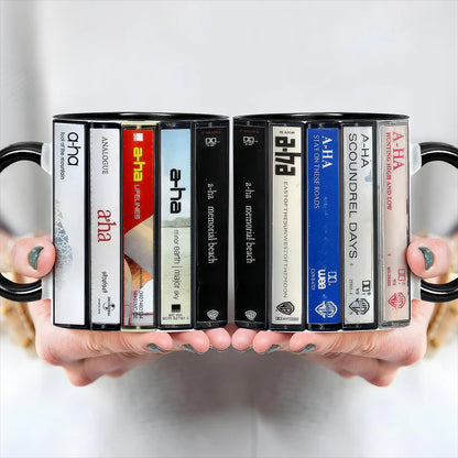 A-Ha Albums Cassette Retro Collection Accent Mug
