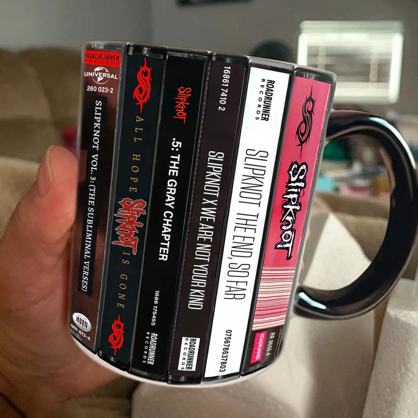 Slipknot Albums Cassette Collection Retro Accent Mugs