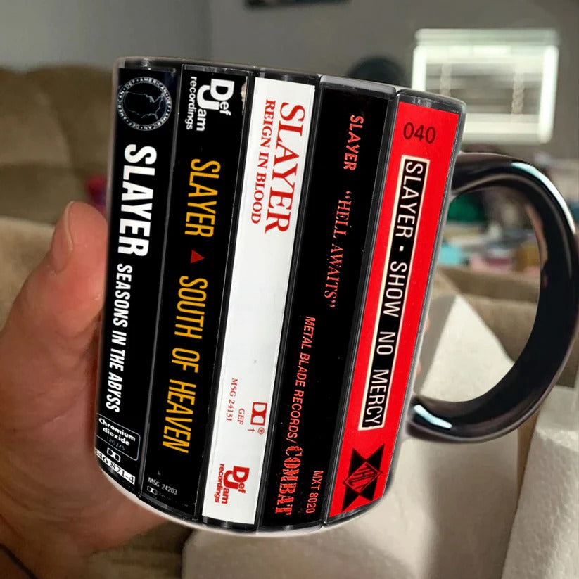 Slayer Albums Cassette Retro Collection Accent Mug