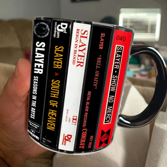 Slayer Albums Cassette Retro Collection Accent Mug