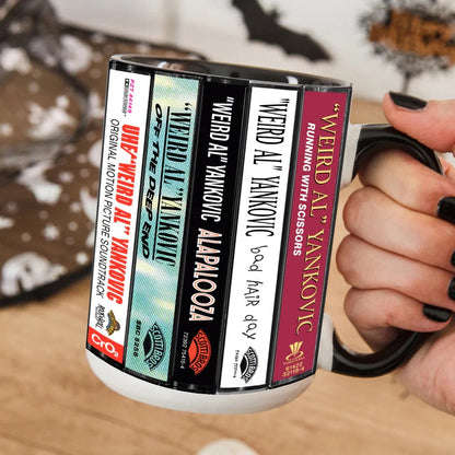 Weird AI Albums Cassette Collection Retro Accent Mug