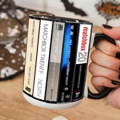 Matchbox Twenty Albums Cassette Collection Retro Accent Mug