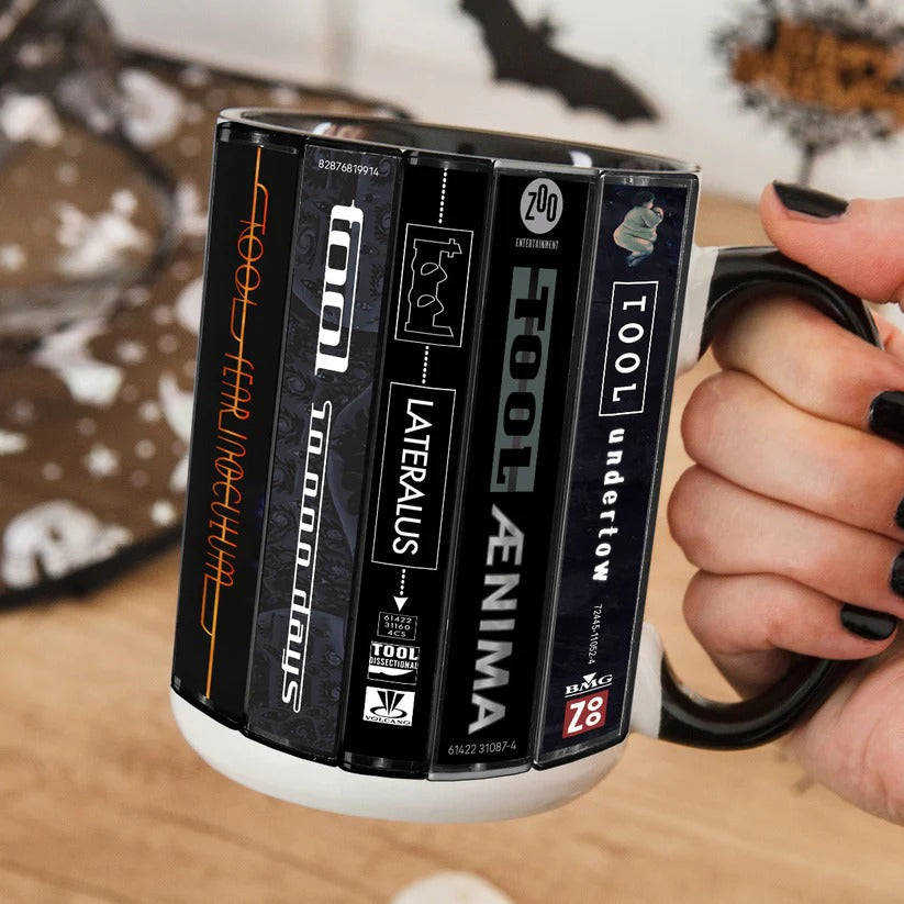 Tool Albums Cassette Collection Retro Accent Mug