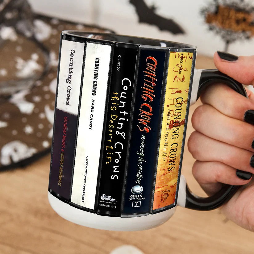 Counting Crows Albums Cassette Collection Retro Accent Mug