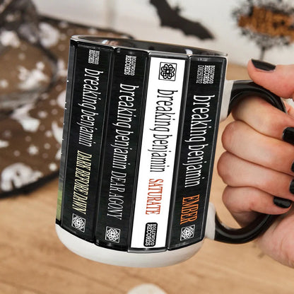 Breaking Benjamin Albums Cassette Collection Retro Accent Mug
