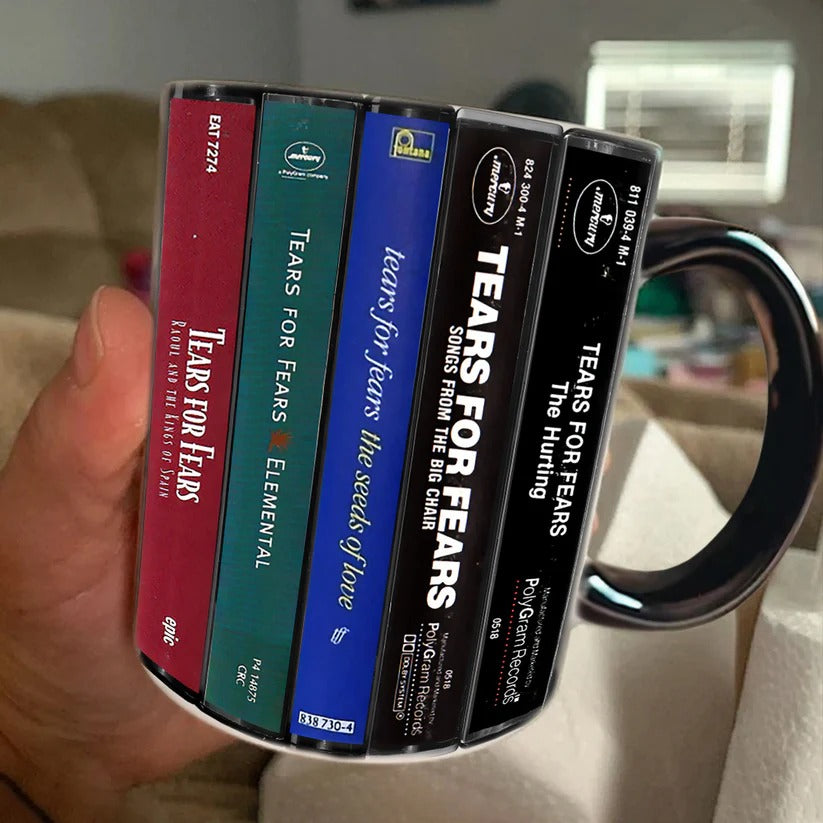Tears for Fears Albums Cassette Collection Retro Accent Mug