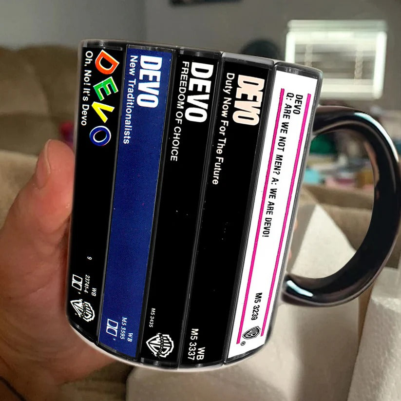 Devo Albums Cassette Retro Collection Accent Mug