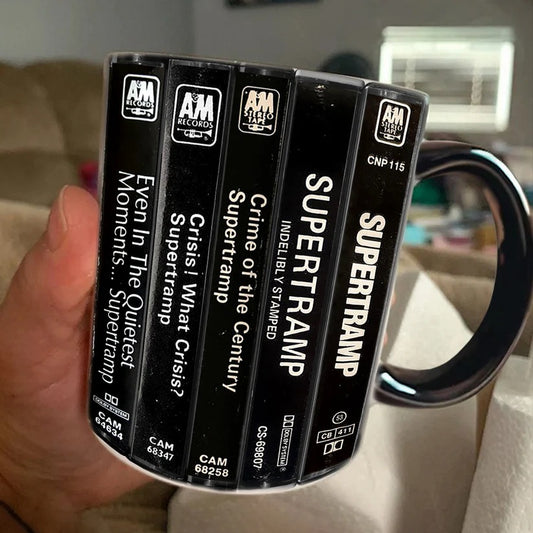 Supertramp Albums Cassette Retro Collection Accent Mug