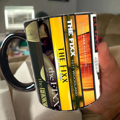 The Fixx Albums Cassette Collection Retro Accent Mug