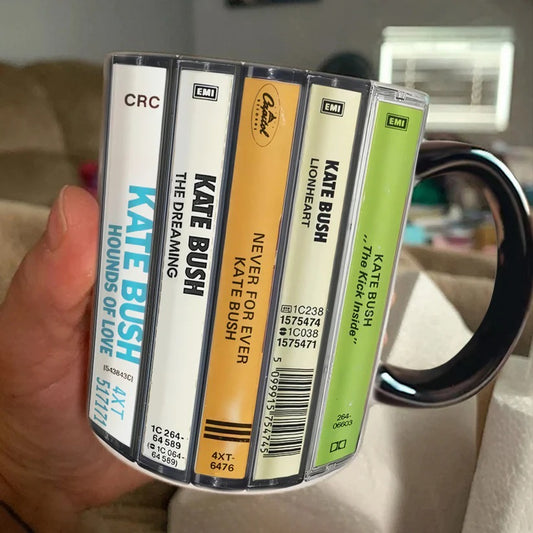 Kate Bush Albums Cassette Retro Collection Accent Mug
