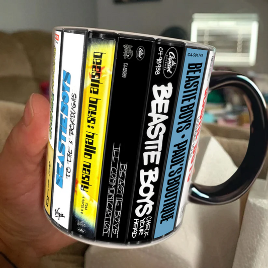 Beastie Boys Albums Cassette Collection Retro Accent Mug