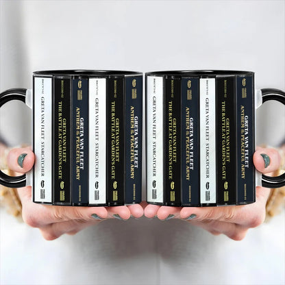 Greta Van Fleet Albums Cassette Collection Retro Accent Mug