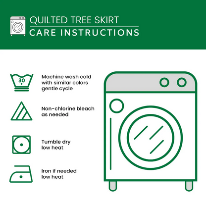 Golden Retrievers Glow Christmas Quilted Tree Skirt