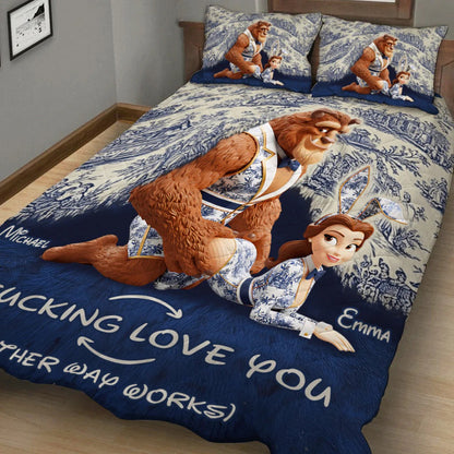 I Love You - Personalized Couple Bedding Set
