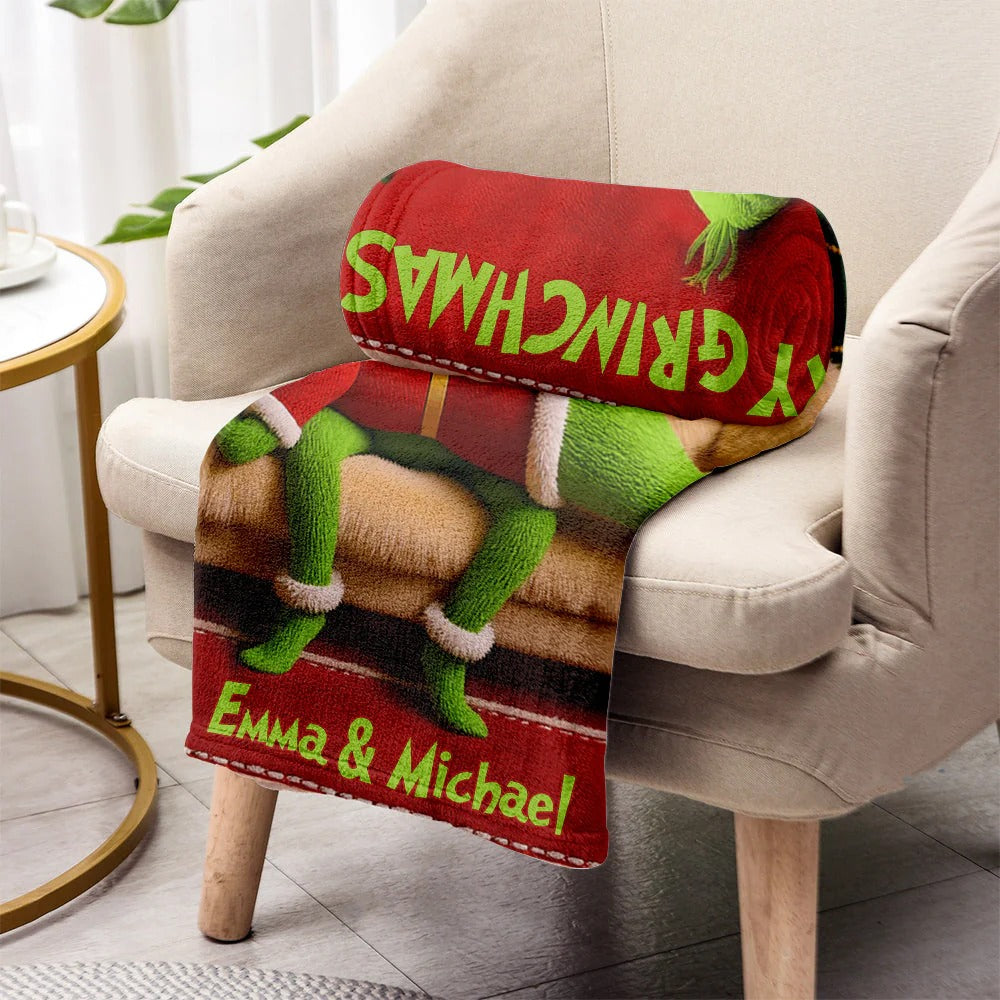 Funny Gift For Couple - Personalized Couple Blanket