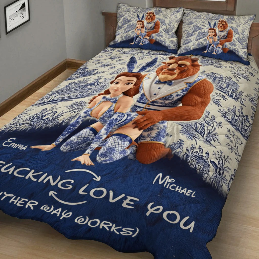 I Love You - Personalized Couple Bedding Set