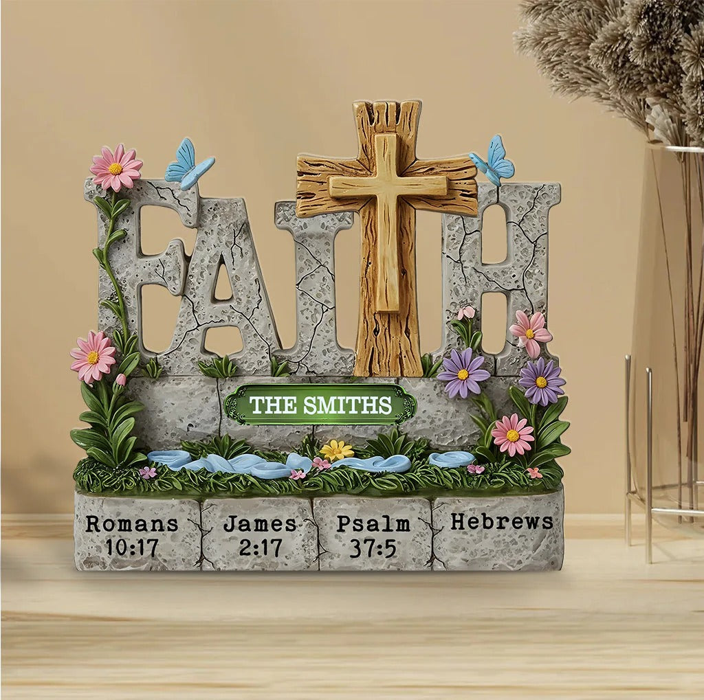 Faith Love- Personalized Custom Shaped Acrylic Plaque