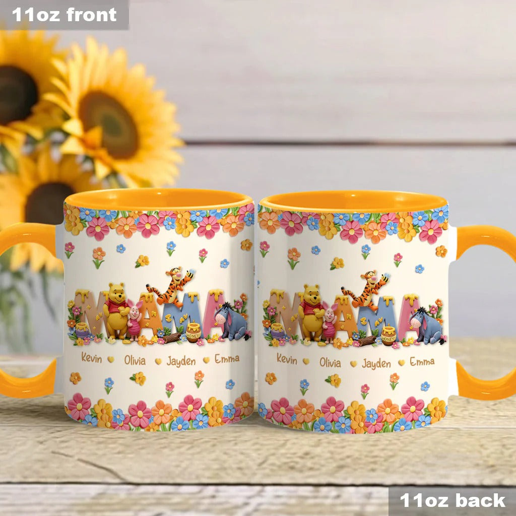 Mama Bear - Personalized Mama Accent Mug