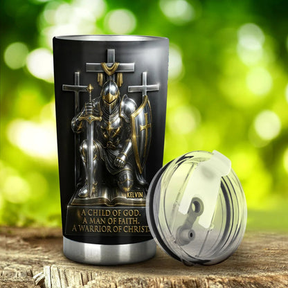 Faith Love, God Lover - Personalized Jesus Tumbler