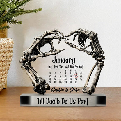 Til Death Do Us Part - Personalized Couple Acrylic Plaque