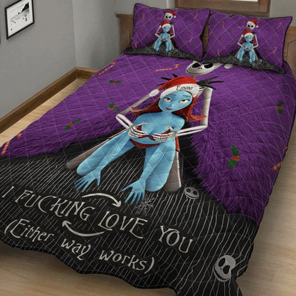 I Love You - Personalized Couple Bedding Set