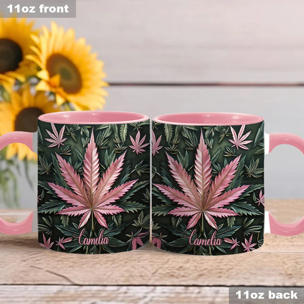 Stoner Chick, Personalized Weed Accent Mug