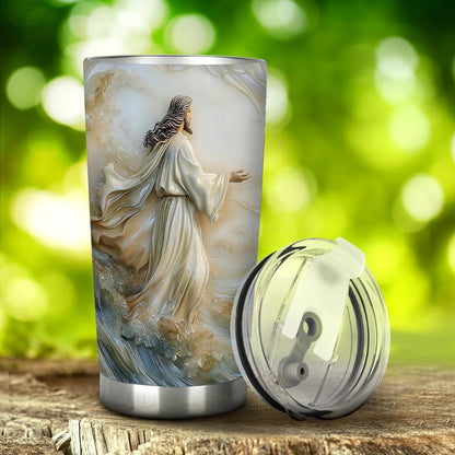 With GOD All Things - Personalized Jesus Tumbler