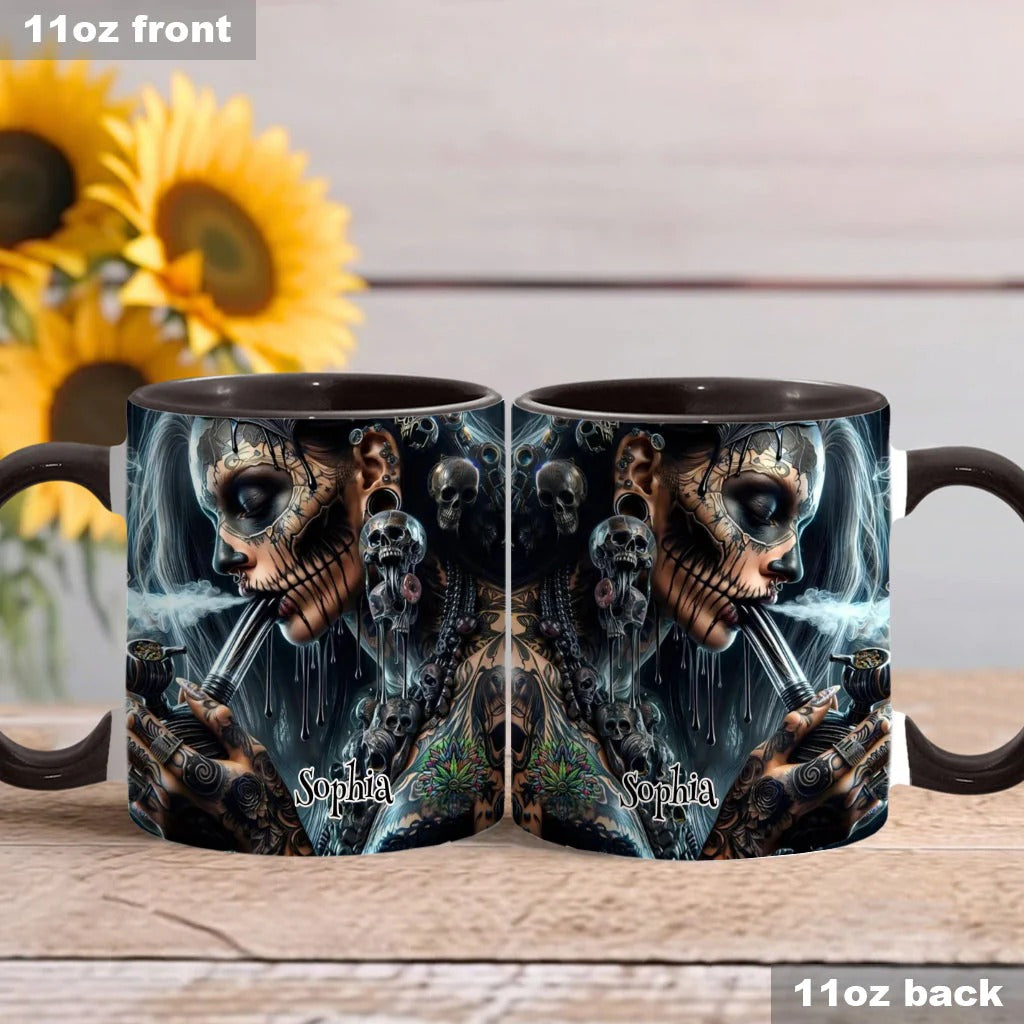 Psychedelic Queen, Personalized Weed Accent Mug