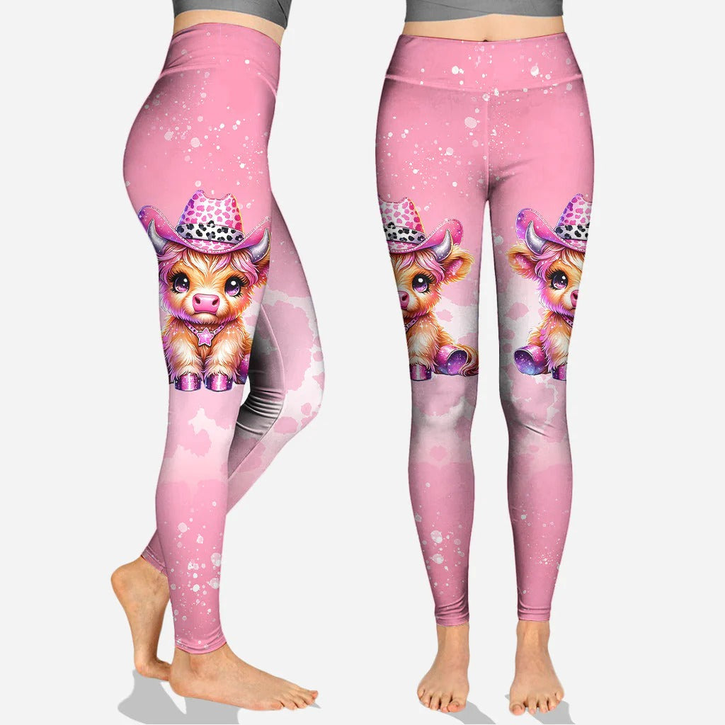 Cute Cow - Personalized Hoodie and Leggings