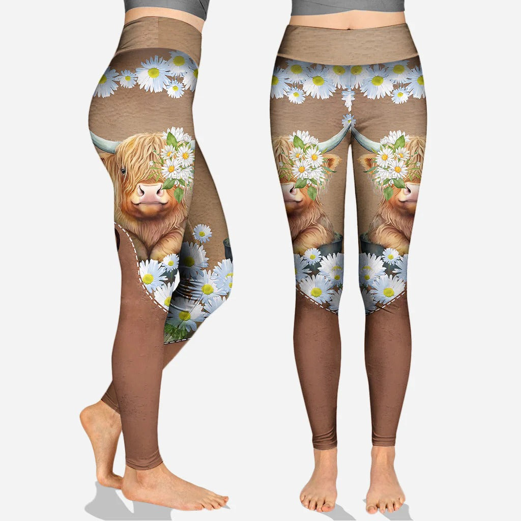 Love Highland Cows - Personalized Hoodie and Leggings