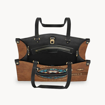 It's Frickin' Bat I Love Halloween - Personalized Leather Handbag