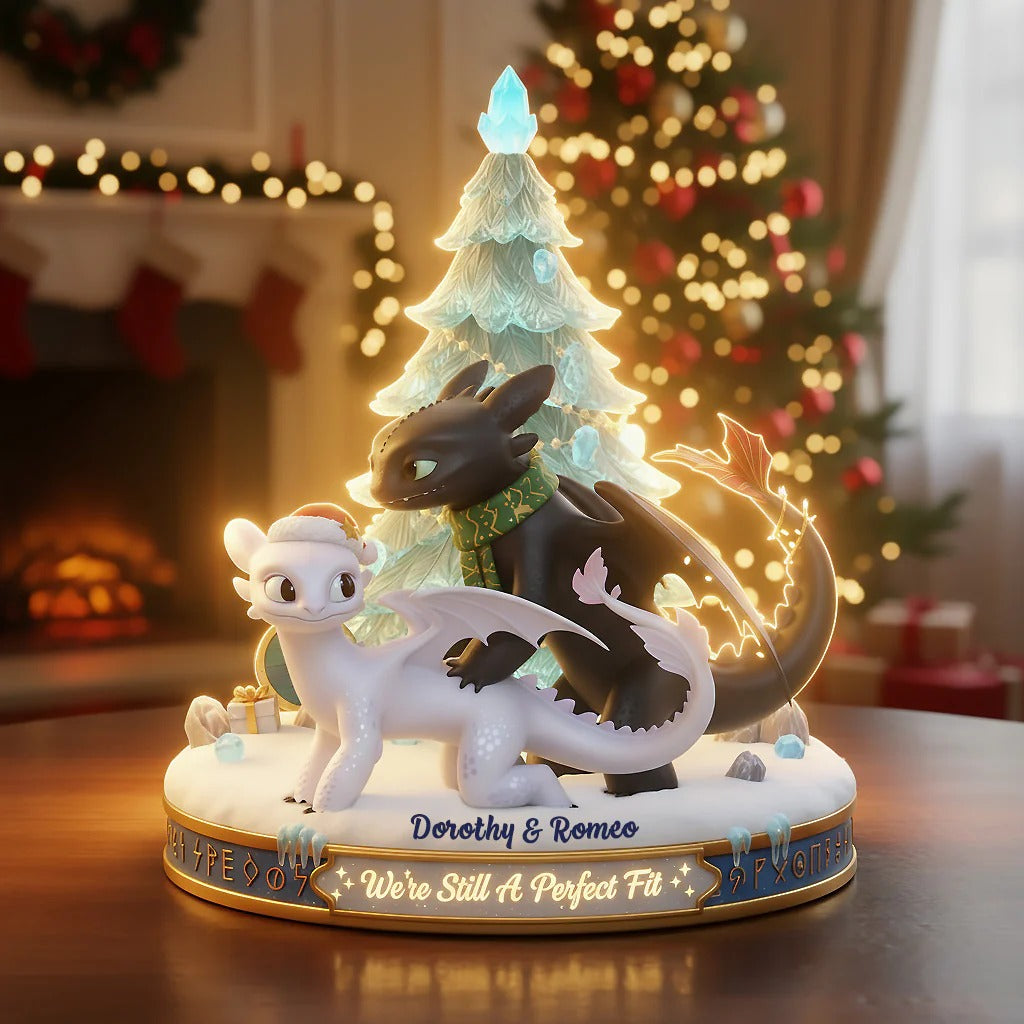 A Perfect Fit Couple, Personalized Gifts For Couple Acrylic Light Box