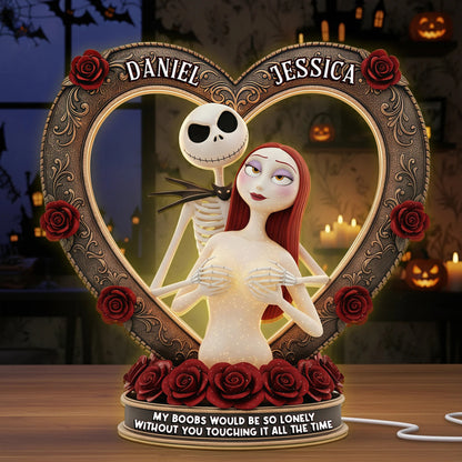Spooky Couple Light Box - Personalized Gift For Couples