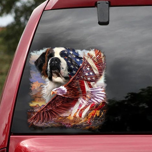 Dog America Car Vinyl Decal, Dog Decal
