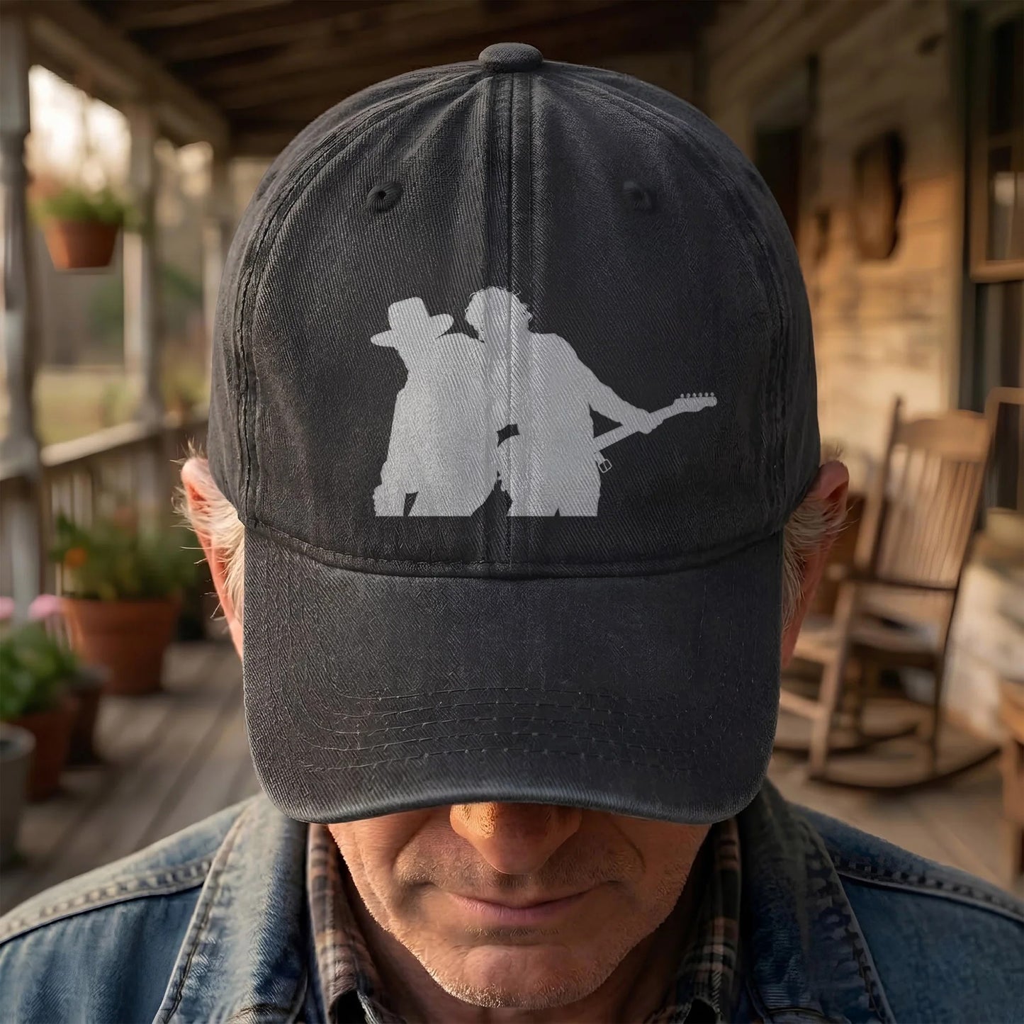Classic Music Denim Cap – Retro Rock Music Fan Cap