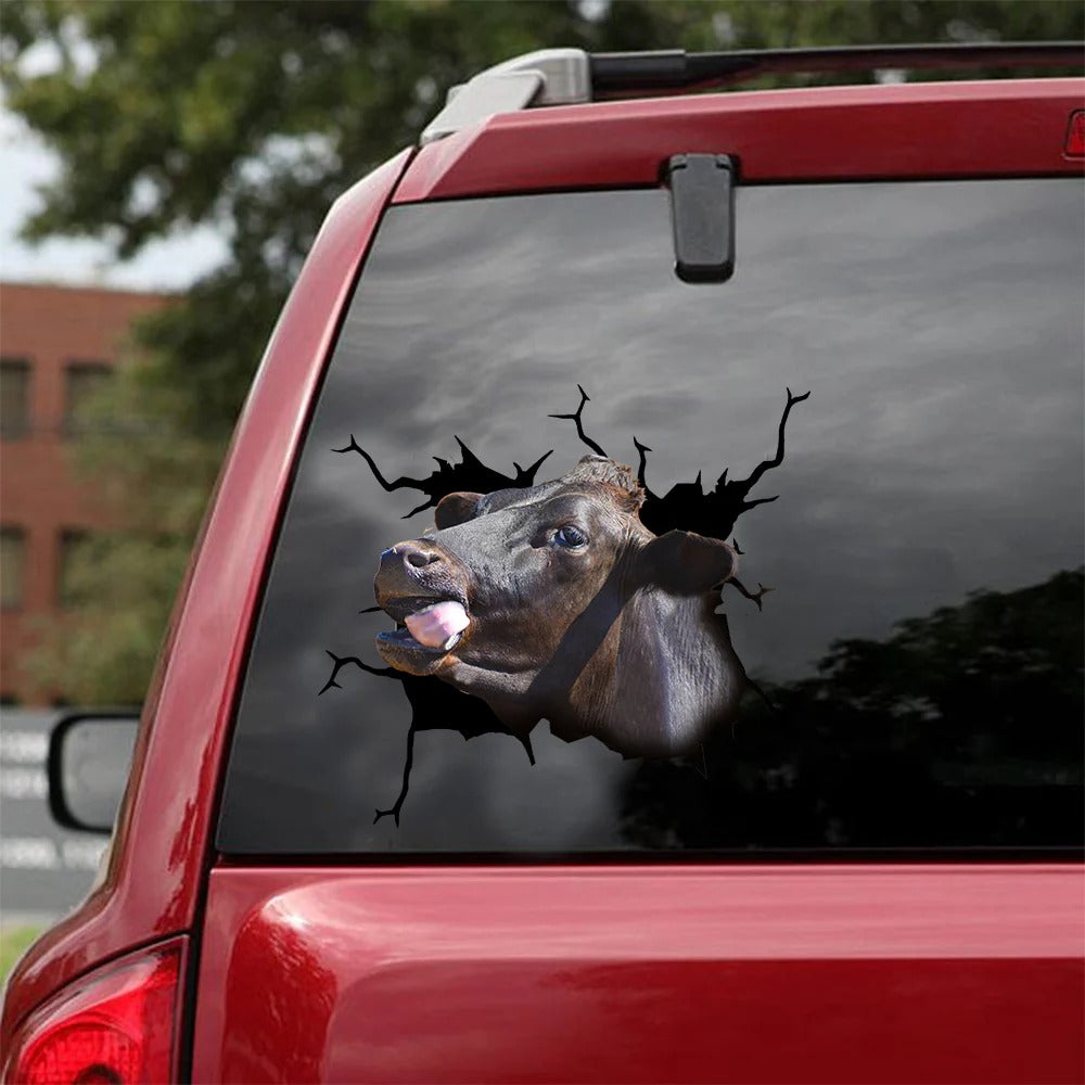 Angus cattle crack car sticker cows lover, Cows Decal