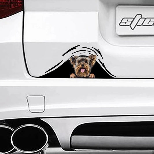 Funny Yorkshire Dogs Vinyl Decal, Dog Decal