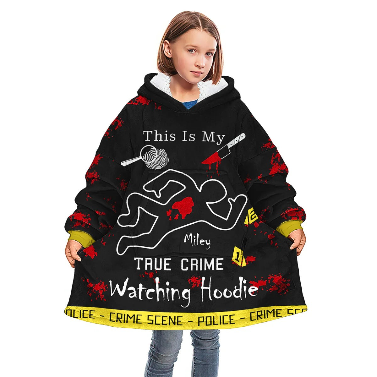 This Is My True Crime Watching Hoodie - Personalized Blanket Hoodie