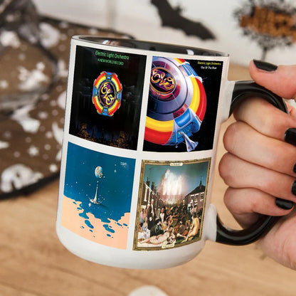 Electric Light Orchestra Albums Cover 80s Collection Retro Accent Mug