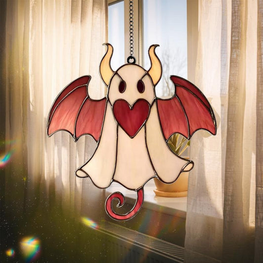 Devil Ghost Bat Acrylic Window Suncatcher