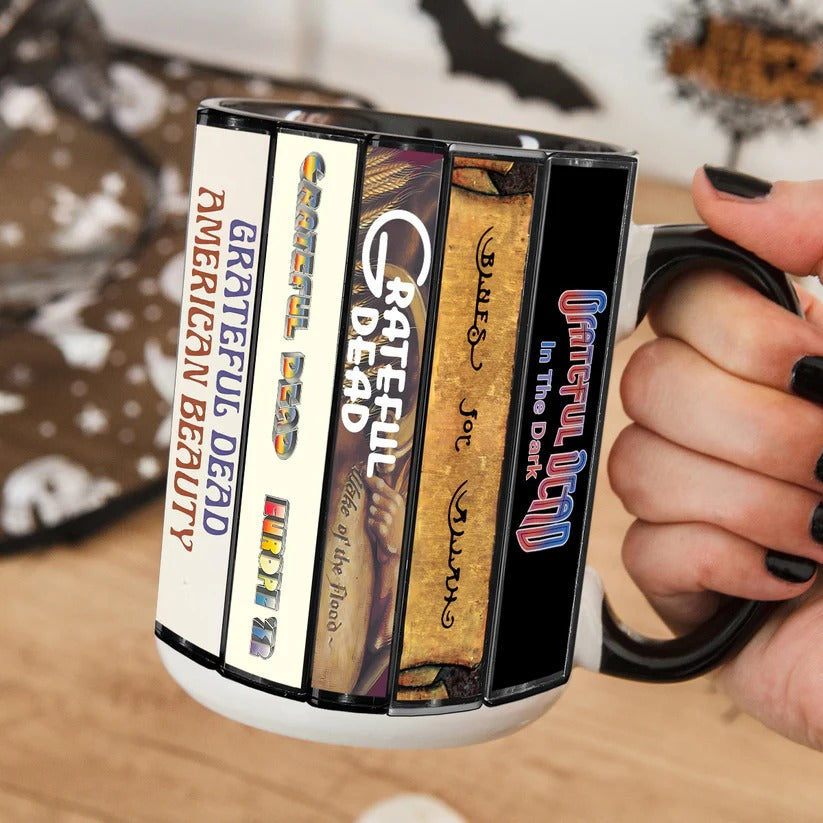 Grateful Dead Albums Cover Collection Retro Accent Mug