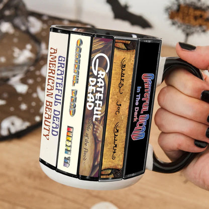 Grateful Dead Albums Cover Collection Retro Accent Mug